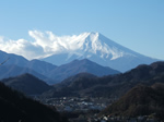 岩殿山から望む富士山